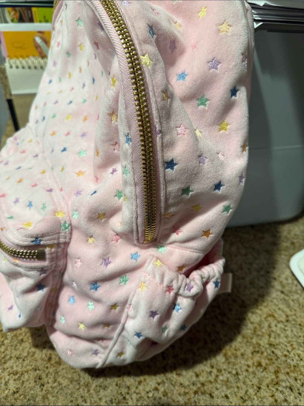 Stoney Clover Park & Beach Pink Star-Print Backpack - Picture 6 of 9